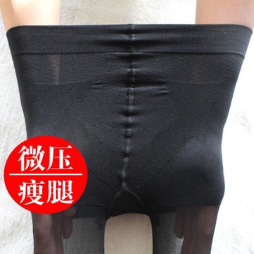 日系絲襪壓力褲女顯瘦襪夏天超薄款黑色連褲襪隱形防勾絲美腿塑形