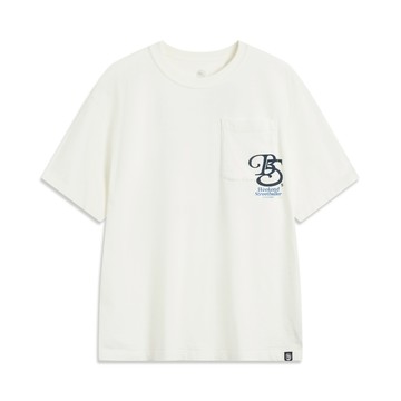 李寧 反伍BADFIVE男子寬鬆短袖文化衫 AHSV651