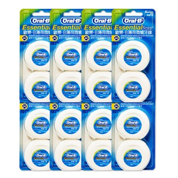 Oral-B 薄荷微蠟牙線 16入組(50公尺/入)