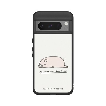 Pixel 8 Pro SolidSuit 黑 - ilovedoodle (Lim Heng Swee) - Missing You Pig Time 豬