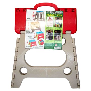 Polywise 翰庭 27cm止滑折合椅 BI-5853  顏色隨機  1個