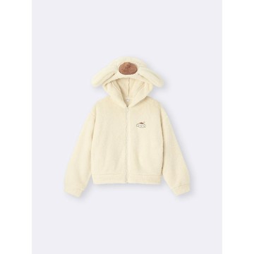 GU X 三麗鷗 Sanrio characters 珊瑚絨 家居連帽拉鍊外套 Sanrio 布丁狗