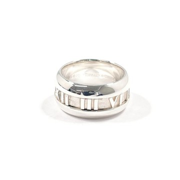 【日本直送 二手美品】9.5 號 蒂芙尼 TIFFANY&Co. 戒指 Atlas 寬版 銀 925 古董