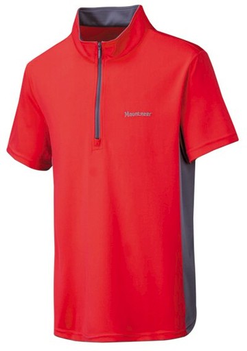 ├登山樂┤台灣MOUNTNEER 山林 男Cool Max透氣排汗上衣 紅 #21P27-37