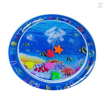 Toyutw)嬰兒男孩女孩腹部時間水墊 PVC 充氣水上游戲墊幼兒趣味遊戲活動中心