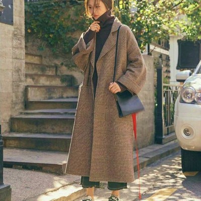 海外正規品 ロングコート ワンピース コート ブロックチェック 新品未使用 ジャケット アウター Rha Or Jp