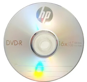 HP 惠普 台灣製造 中環光碟片 DVD-R 100片 空白光碟