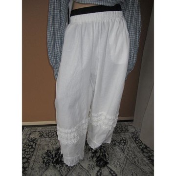 3months白色闊腿褲女2025新款春季高腰寬松直筒褲洋氣九分褲褲子