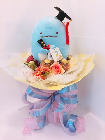 角落公仔 金莎捧花附燈，新娘捧花/花束/手作素材/捧花/生日花束/情人花束/求婚花束/畢業花束，X射線【Y570045】