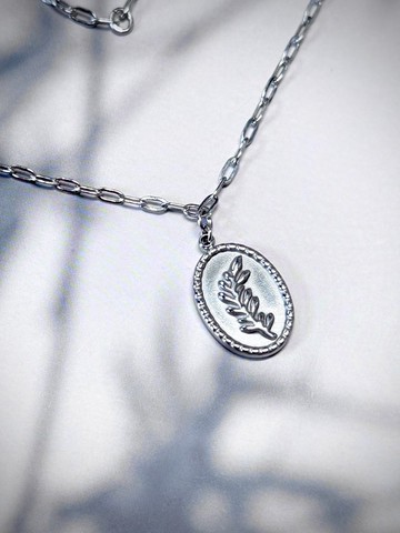 蕨醒森靈項鍊/鎖骨鍊項鍊 -  醫療鋼抗敏耐汗/可戴著洗澡