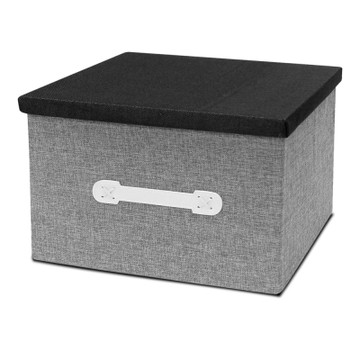 經典亞麻折疊收納箱-42L  WallyFun