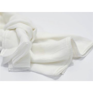 超柔春秋純白棉麻圍巾 清新文藝百搭白色紗巾夏防曬披肩四季絲巾