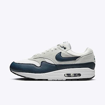 Nike Air Max 1 ESS [FZ5808-103] 男 休閒鞋 運動 復古 慢跑 氣墊 緩震 灰白 深藍