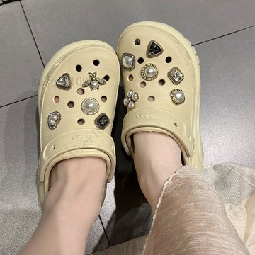 新款♥適配卡駱馳洞洞鞋新款配飾鞋花crocs裝飾鞋釦配件巴洛克高級diy