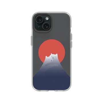 iPhone 15 Clear 透明 - ilovedoodle (Lim Heng Swee) - Cat Landscape - 日出