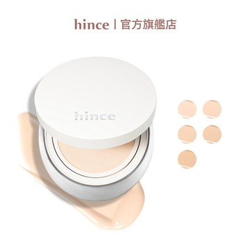 【hince】 晶透水光裸肌氣墊 (12g/5色) | 水光、遮瑕、持妝 | 官方旗艦店