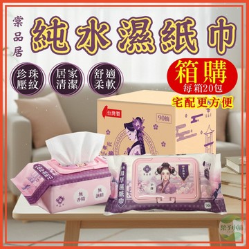 🔥隔日到貨🔥[箱購]棠品居90抽純水濕紙巾 加蓋濕紙巾 純水濕紙巾 紙巾 台灣製濕紙巾 加厚濕紙巾 珍珠壓紋 潔膚紙巾