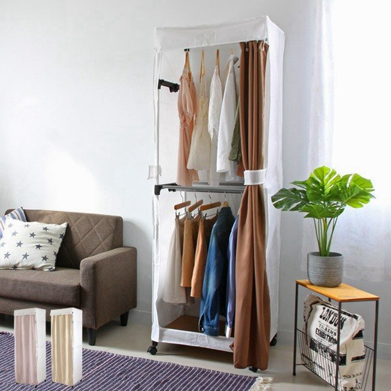 壁面クローゼットハンガー 60ｃｍタイプ ハンガーラック ワードローブ クローゼット 壁面収納 通販 Lineポイント最大0 5 Get Lineショッピング