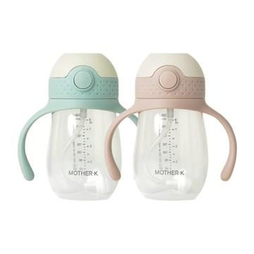 【贈儲存杯蓋】韓國 MOTHER-K Hug 防逆流PP水杯240ml(2色可選)