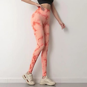 Tie dye high waist peach hip yoga pants扎染 高腰蜜桃臀瑜伽褲