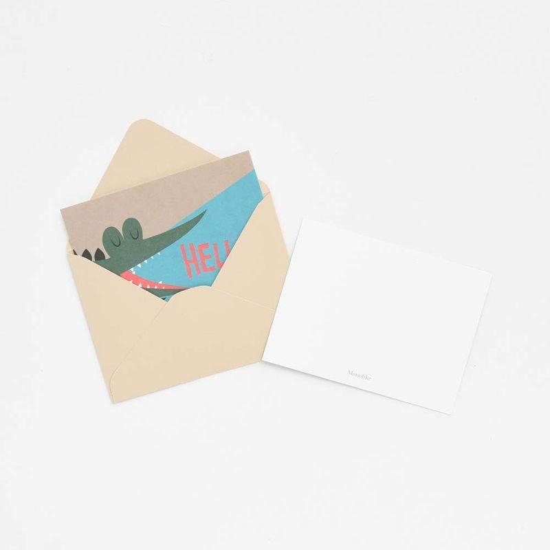 モノライク メッセージカード ミニカード ビーフレンド Message card Befriend 封筒20枚セットミニサイズデザイン文具お祝いのカード感謝カード