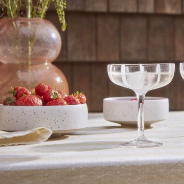 OYOY LIVING Hagi 和吉萩燒石器-碗盆(中) - White / Light Brown