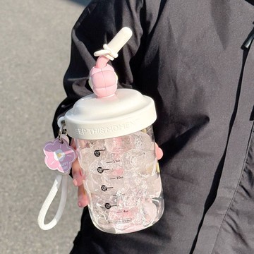 ✨臺灣出貨✨2025新款杯子ins簡約高顏值外出便攜網紅韓式爆款可愛小衆攪拌杯