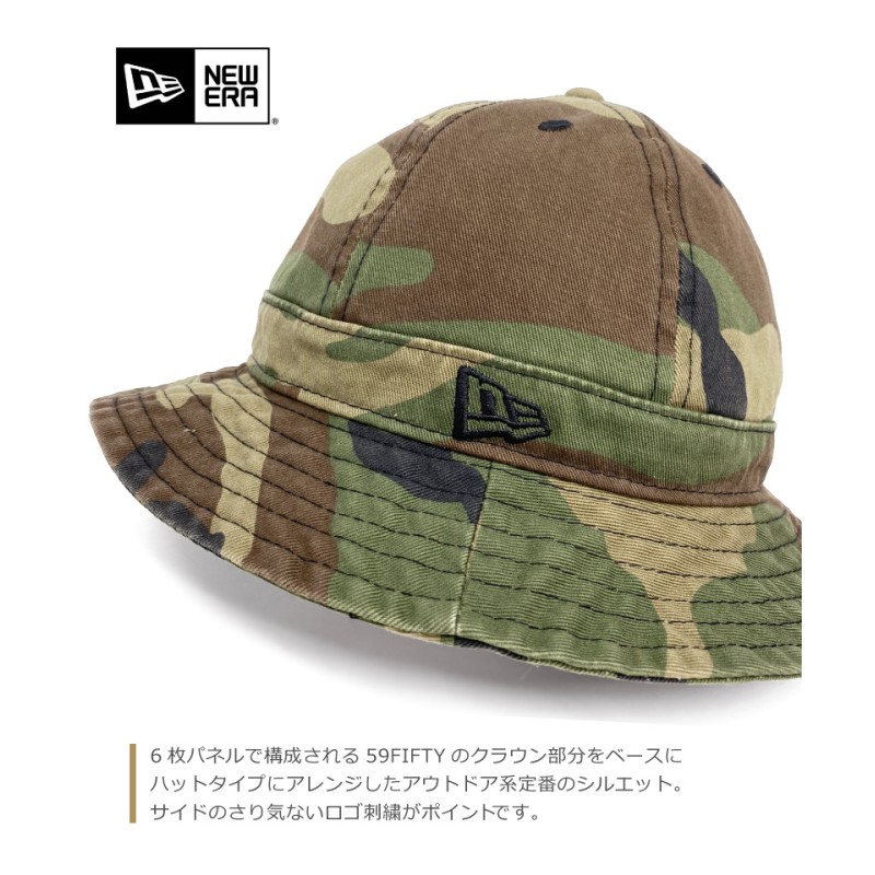 ニューエラ NEWERA バケットハット ウォッシュドコットン