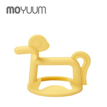 韓國 MOYUUM - 白金矽膠手環固齒器-飛飛馬-檸檬黃