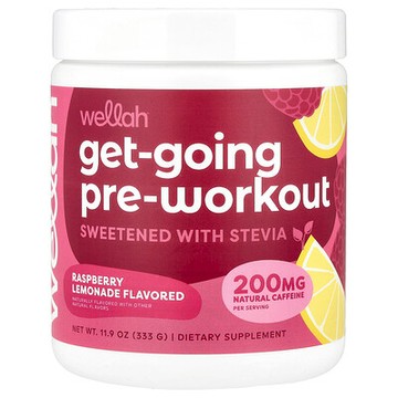 Wellah, 鍛鍊前配方，樹莓檸檬水，11.9 盎司（333 克）