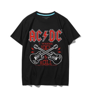 Classic Bolt Logo ACDC樂隊經典朋克搖滾純棉短袖T恤T-Shirt