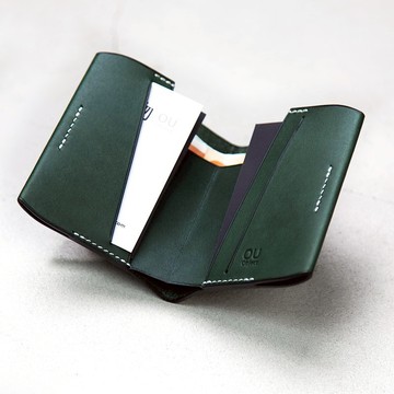 輕巧原創設計短夾 真皮植鞣革  大容量錢包 | OU object 偶物
