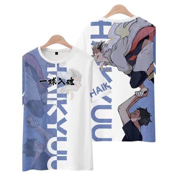 排球少年t恤衣服烏野高校排球部周邊痛衣COS半袖夏季成人童裝短袖