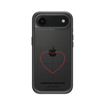 iPhone Air Mod NX -邊框背蓋組合 (相機按鈕) 黑 - Valentine's Day Collection - 愛的方程式：心形（紅）