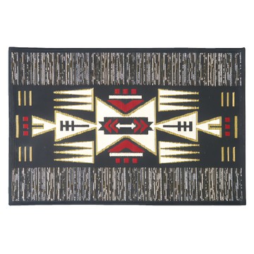 POST GENERAL 可水洗地墊 - 黑色部落  800 x 500 mm  1個