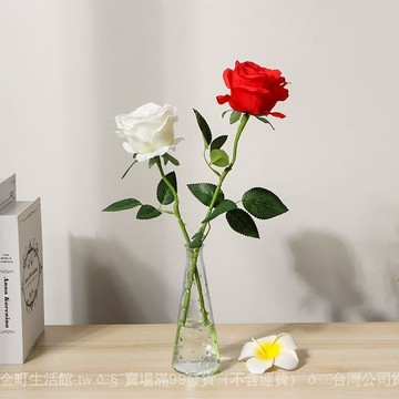 ✨可開發票#ins小清新絹花假花仿真花 客廳玻璃花瓶裝飾品擺件餐桌花藝套#免運