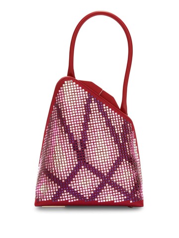 The Attico - Sunset satin tote bag - women - Polyester - One Size - Red