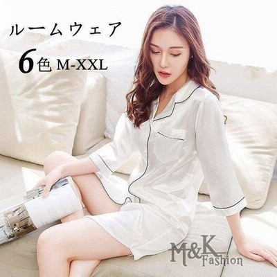 ルームウェア レディース パジャマ ワンピース シャツ ワンピ 部屋着 春 夏 ネグリジェ 女 リラックス 前開き 長袖ガウン ロングワンピ 通販 Lineポイント最大get Lineショッピング