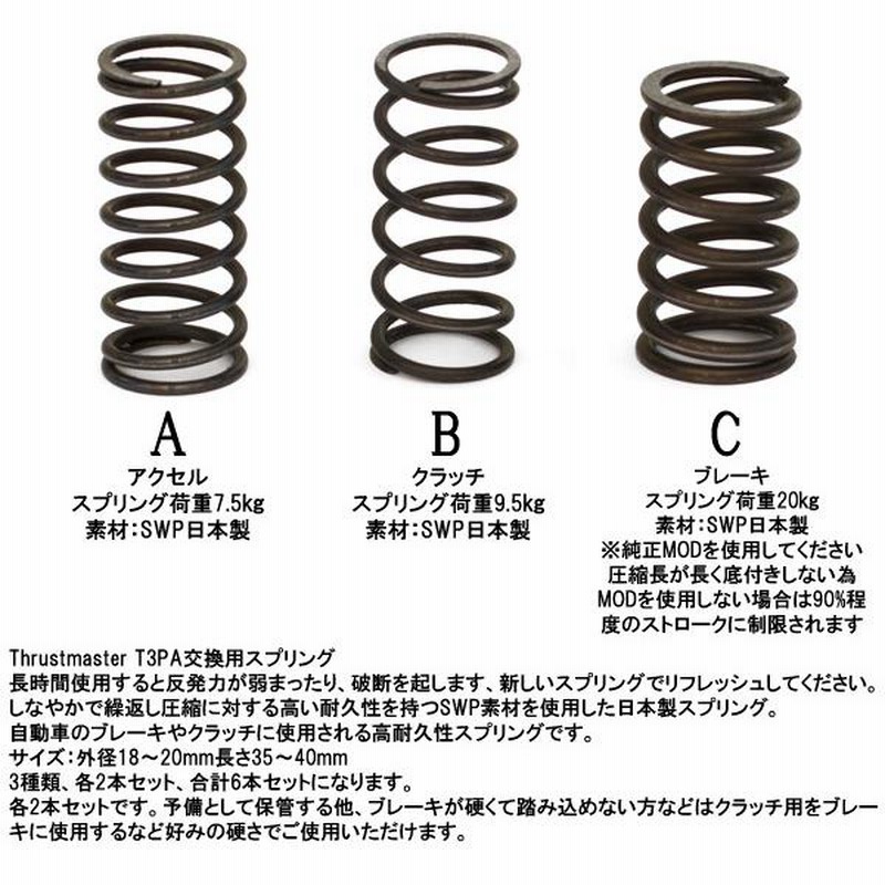 T3PA 交換スプリング 6本セット | LINEショッピング