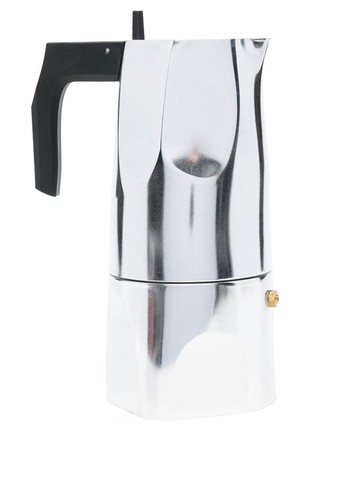 Alessi - Ossidiana 6 cups espresso coffee maker - unisex - Steel - One Size - Silver