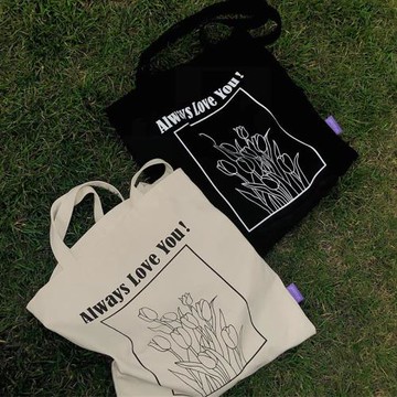 復古荒廢羅曼史線條帆布包文藝