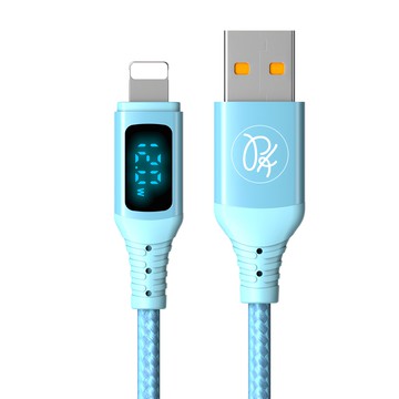 維納斯 Lightning iPhone 充電線 傳輸線 快充線 數顯 ca-8326 1.2m  藍色  1條