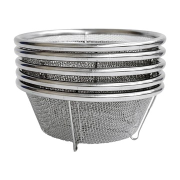 下村企販 不鏽鋼小瀝水籃組 Set 5 18-8不鏽鋼  13 x 5.2cm  1組