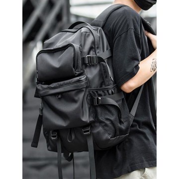 法國MKCLACK歐美潮流雙肩包防盜旅游背包大學生書包潮牌電腦包男