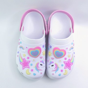 Skechers 308406LWMLT 閃燈水鞋 Heart Charmer 中童拖涼鞋 白粉彩【iSport愛運動】