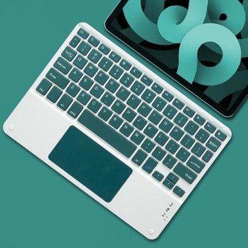 適用ipad無線藍牙鍵盤鼠標迷你通用便攜帶觸控可充電手機平板鍵盤