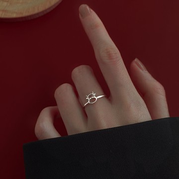 925純銀牛年戒指女年新款潮十二生肖本命年食指戒新年款指環