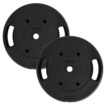 ALEAF 動態輕量槓鈴片 30mm適用  黑色  2個  10kg