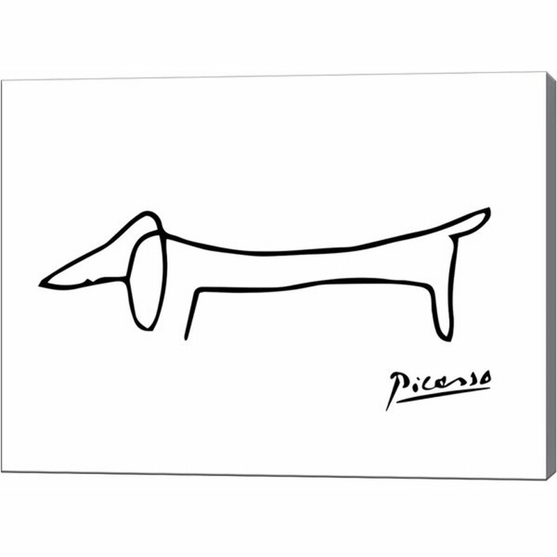 ピカソ 犬の絵 Ro
