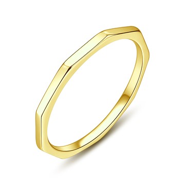 尾戒 ．多邊形｜925純銀戒指｜客製刻字